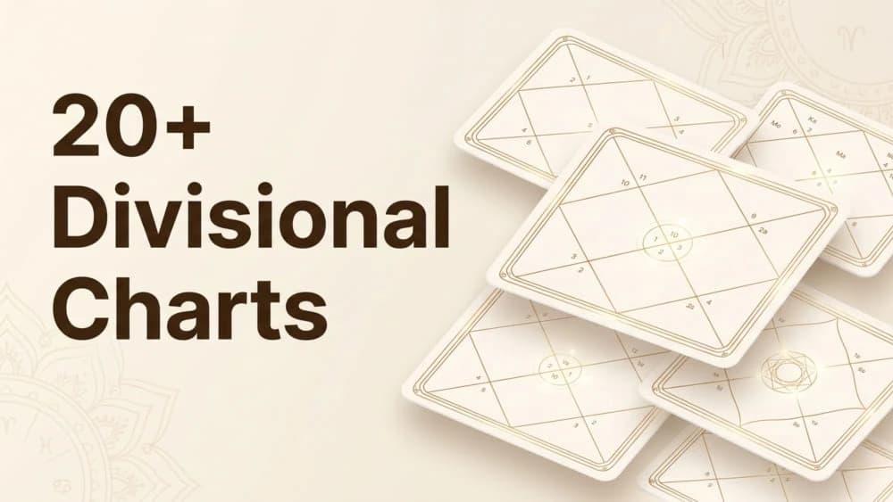 Vedic astrology divisional charts D1 to D60