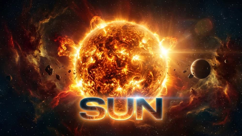 Sun planet artwork for Vedic kundli and birth chart analysis