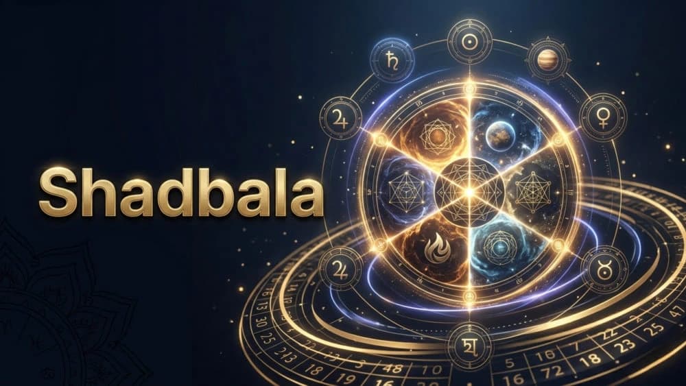 Vedic planetary strength analysis chart