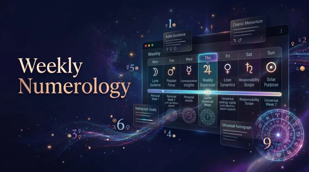 Weekly numerology ISO week insights