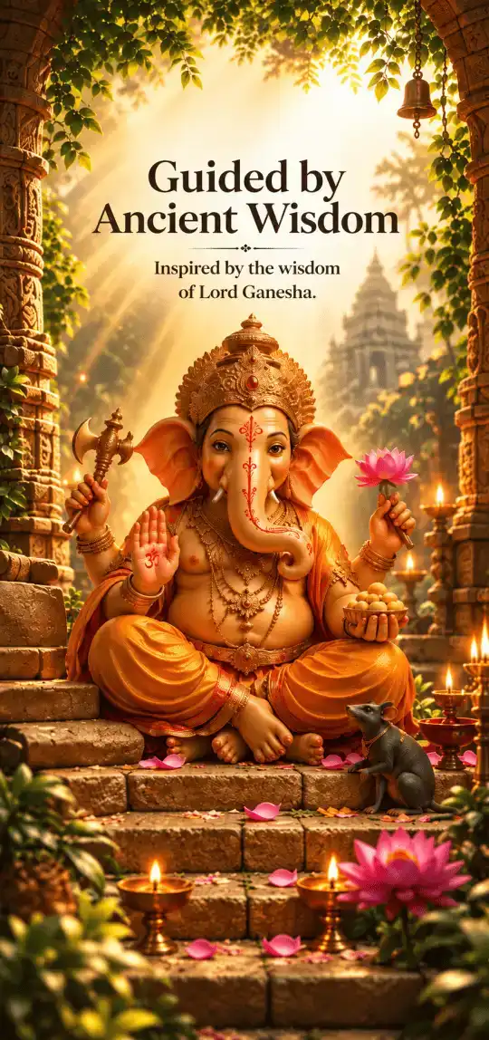 Guided by Ancient Wisdom — inspired by the wisdom of Lord Ganesha